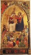 Jacopo Di Cione The Coronation of the Virgin wiht Prophets and Saints Spain oil painting artist